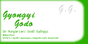 gyongyi godo business card