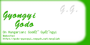 gyongyi godo business card